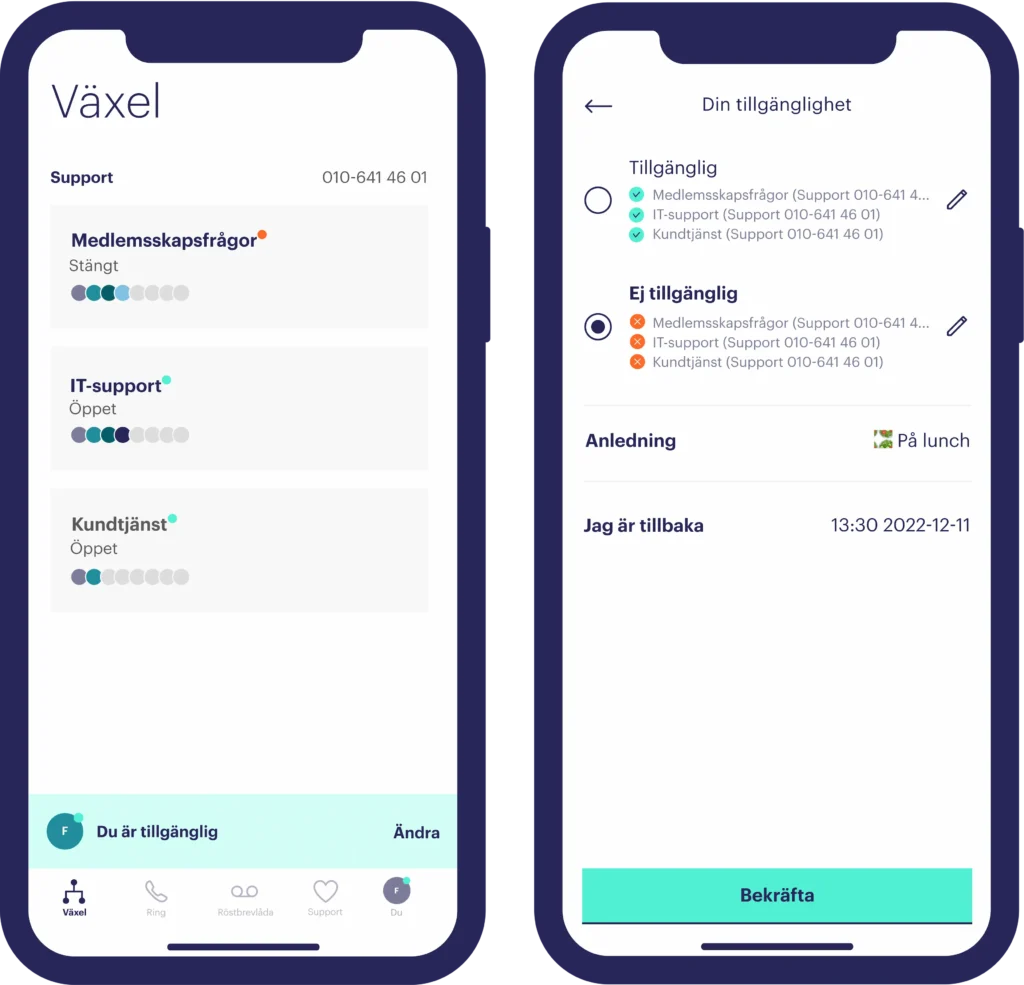 Telness Softphone för kundtjänst