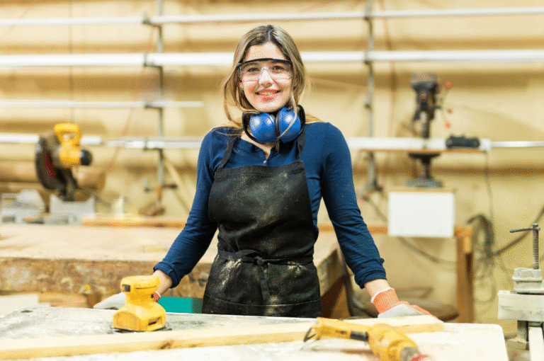 Person som jobbar på företag