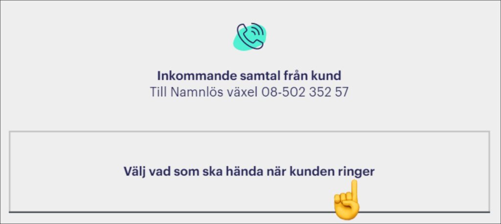 Inkommande samtal och växelfunktioner